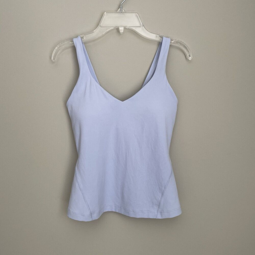 Lululemon Size 2 Light Blue Align Waist Length Tank Sleeveless Workout Athletic